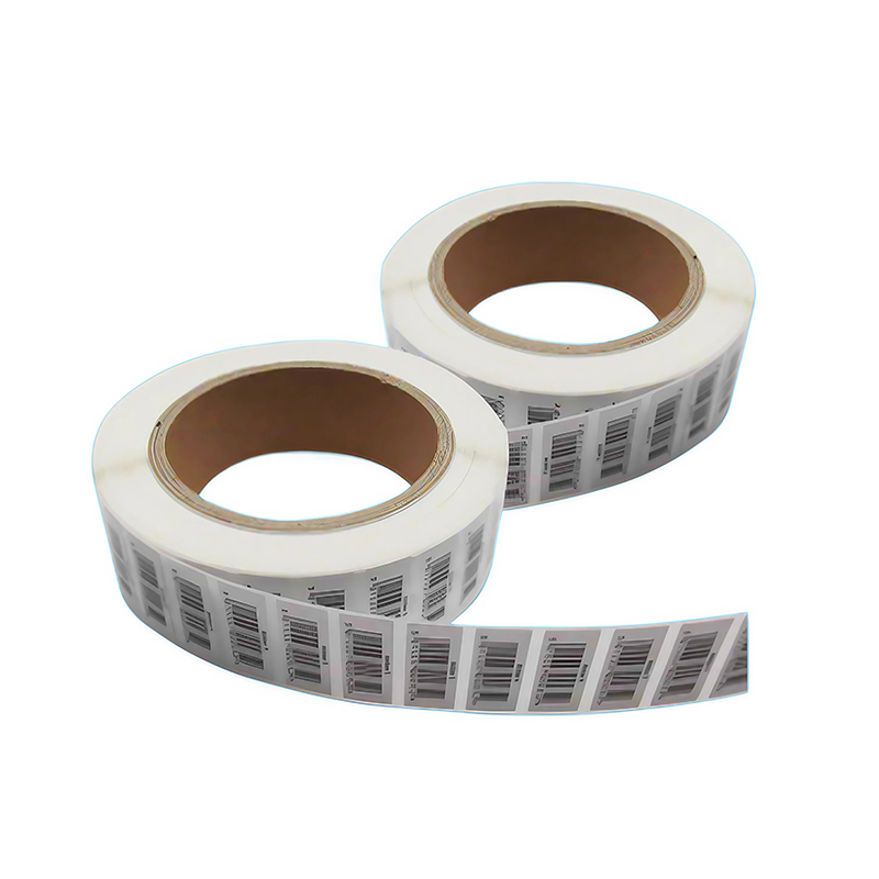 What principle does electronic label use to achieve wireless identification and transmission of item information?